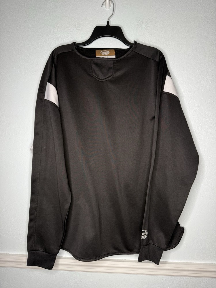 Louisville Slugger Shirt Mens XL Black Long Sleeve Windbreaker Pullover
