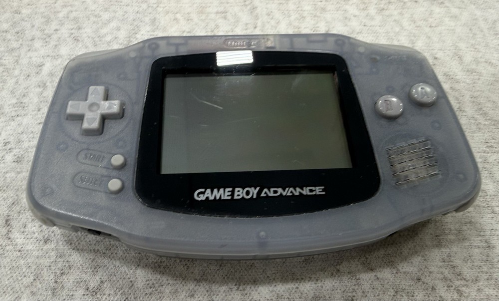 Nintendo Game Boy Advance Console System - Clear Glacier Clean Very Nice!
