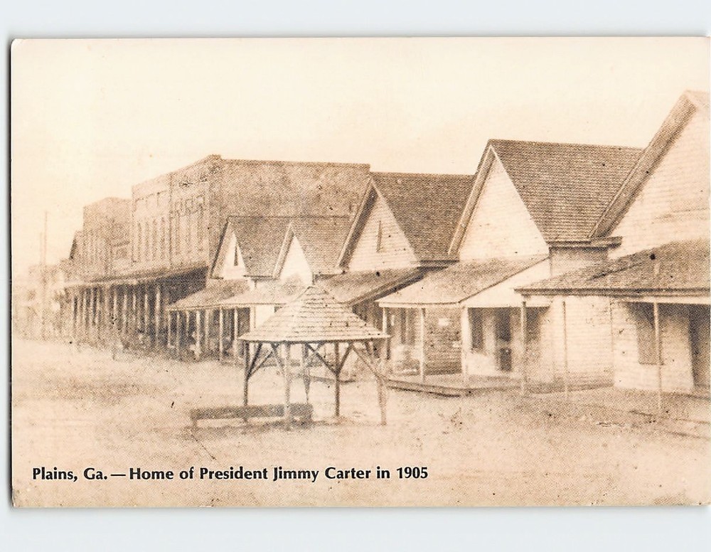 Postcard Home of President Jimmy Carter in 1905 Plains Georgia USA