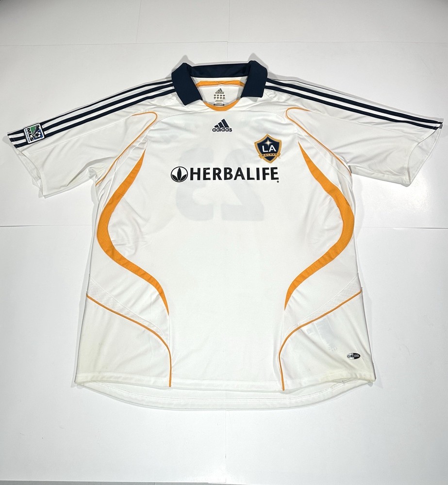 Vintage David Beckham LA Galaxy Adidas #23 Jersey Sz 2XL MLS Soccer Home 2007-08