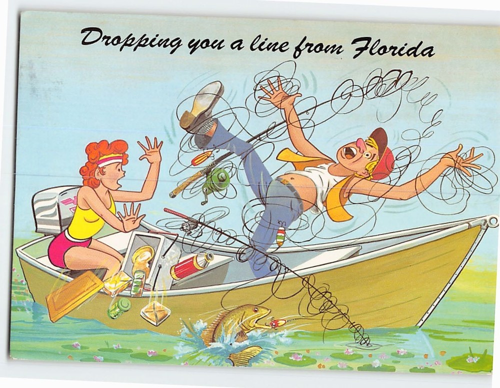 Postcard Dropping you a line from Florida USA