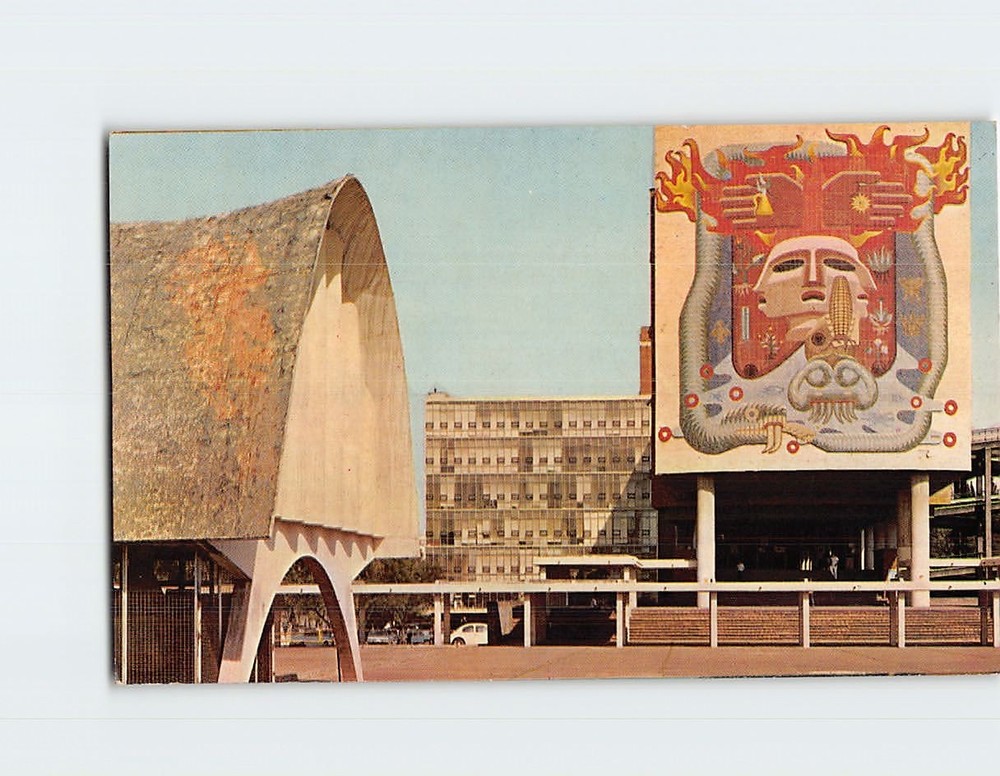 Postcard The University City Rectorate Mexico City Mexico