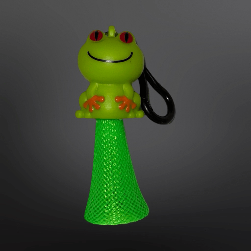 Funny Jump Scare Frog Key Holder Clip for Backpacks B20 NWOT