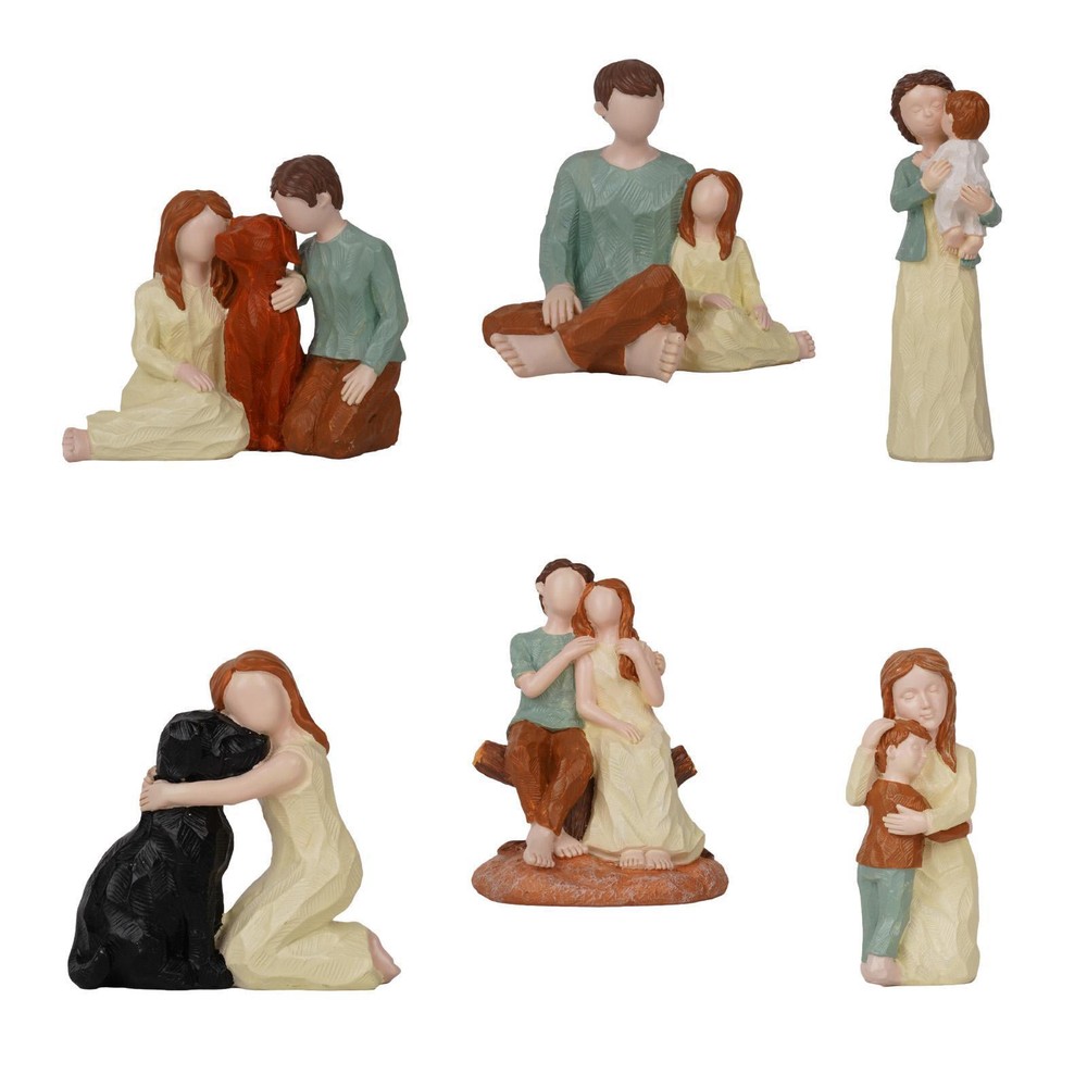 Resin Figurine Christmas Statue Photo Props Party Supplies Gift Decorative for