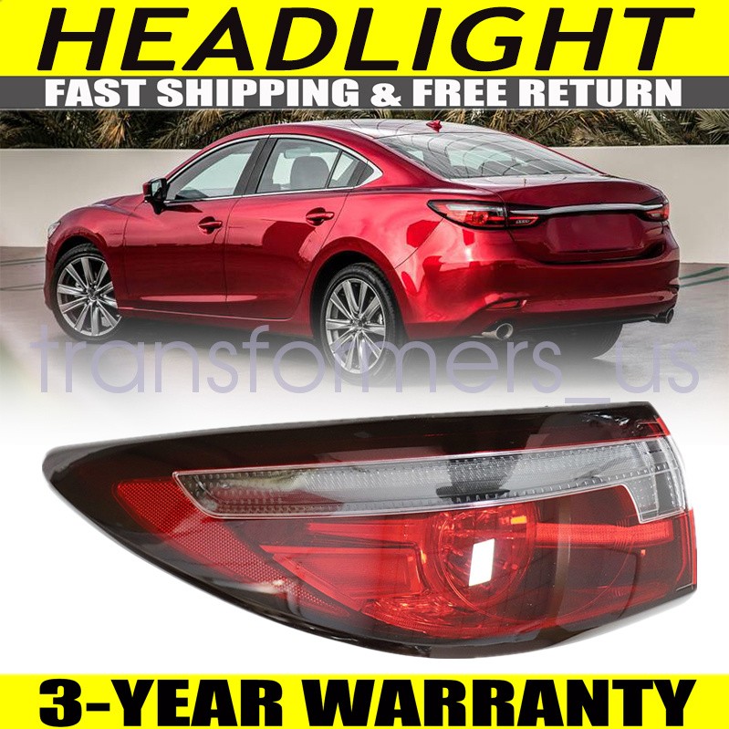 For 2018-2022 Mazda 6 LED Tail Light Rear Brake Lamp Outer Lamp Driver Side LH