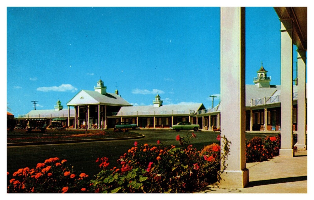 Waldorf MD Maryland Martha Washington Motel Street View Chrome Postcard