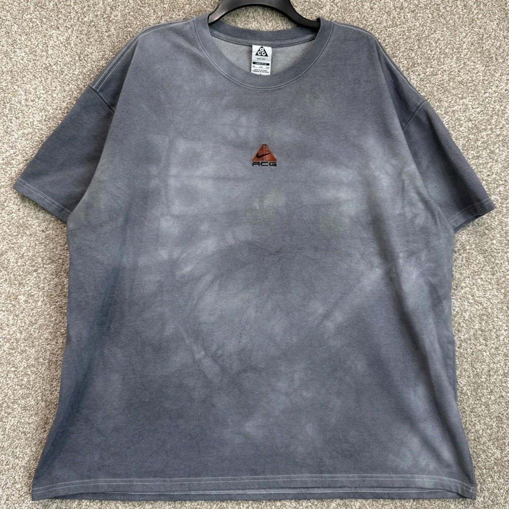 Nike ACG Center Logo T-Shirt Mens 2XL Gray Heavyweight Short Sleeve DQ1815-121