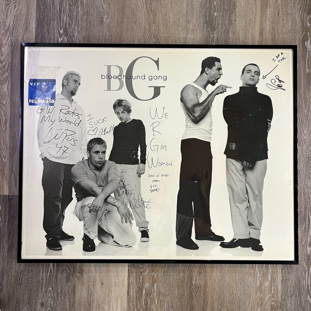 Bloodhound Hang Full Band Signed Autographed Framed Poster [JSA]