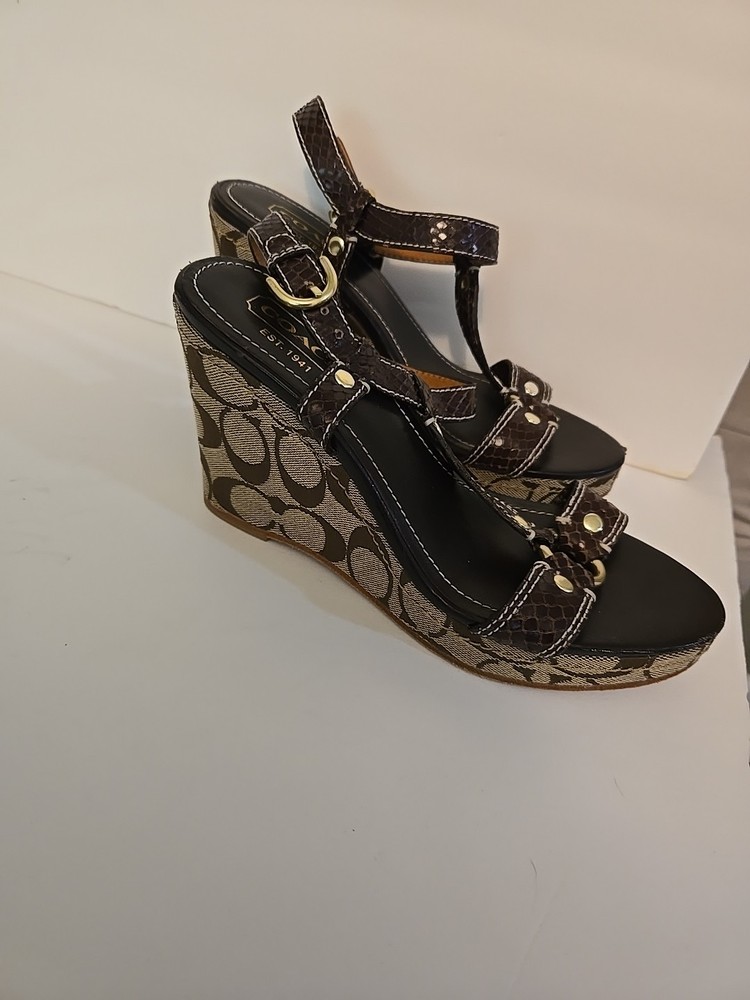 Coach Mary Alice Women's Size 6 Wedge Sandals
