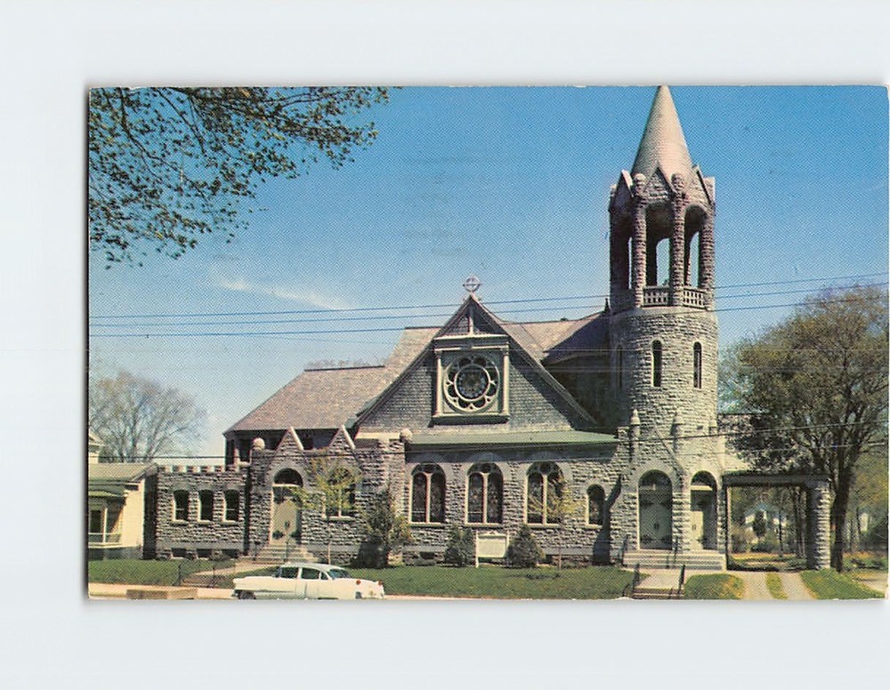 Postcard First Baptist Church Ballston Spa NY USA