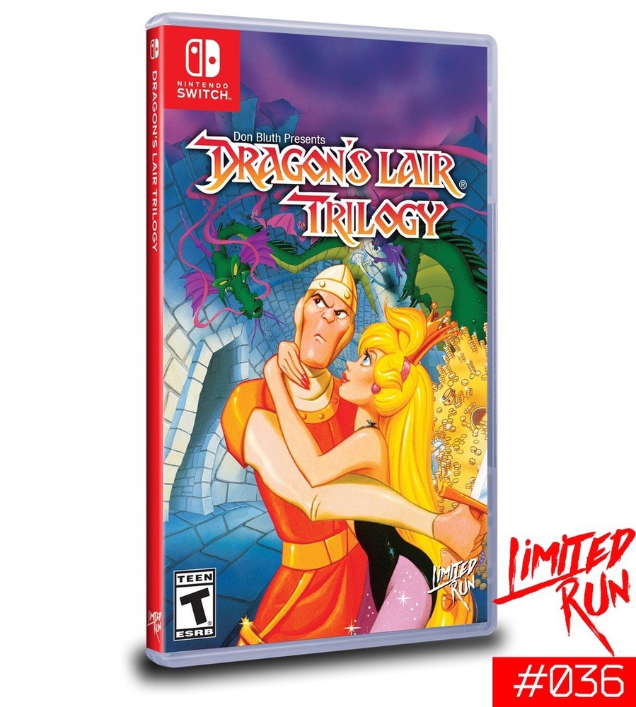 Dragon's Lair Trilogy SEALED W/ Card Nintendo Switch Limited Run Games #36
