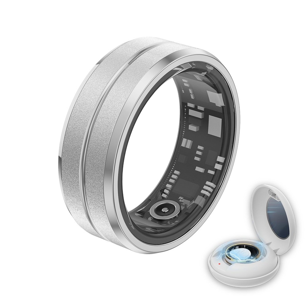 Smart Ring Health Tracker with Fitness Sleep Heart Rate Blood Oxygen Monitoring