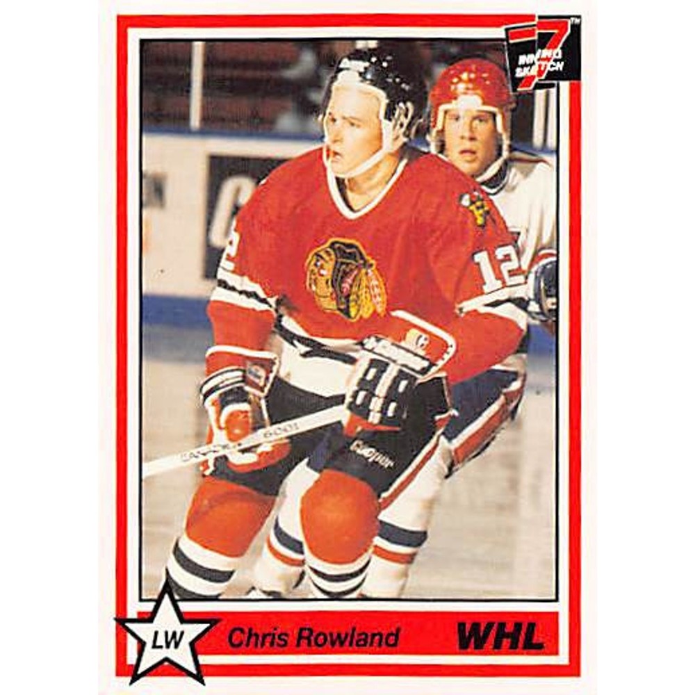 1990-91 7th Inning Sketch WHL #310 Chris Rowland