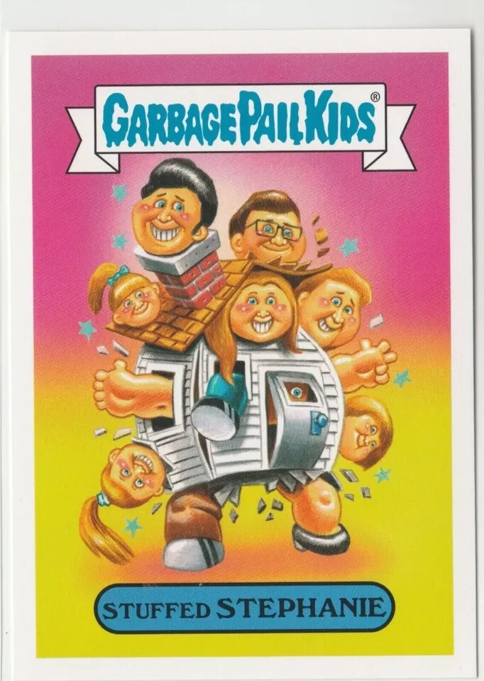 Stuffed Stephanie Garbage Pail Kids GPK 2016 Prime Slime Trashy TV Card #5b