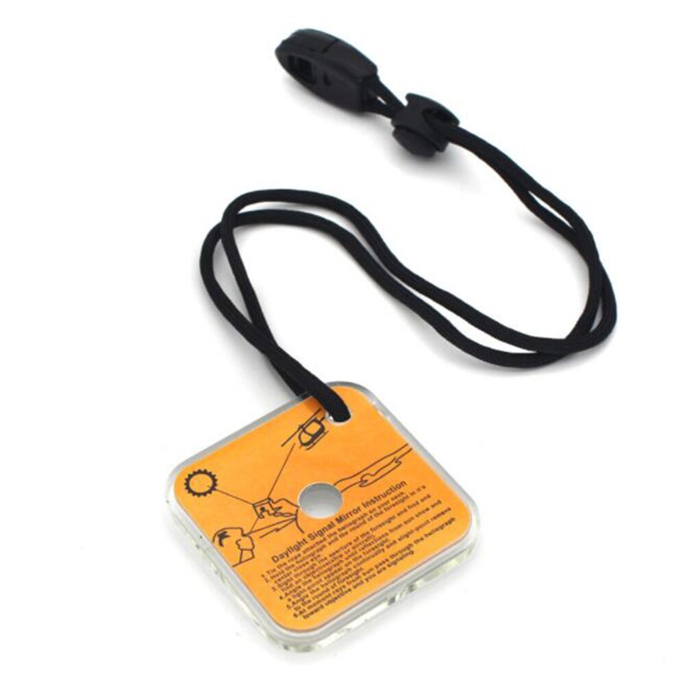 Survival Signal Mirror for Hiking Camping Emergency Outdoor Safety