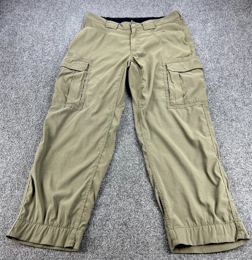 Duluth Dry On The Fly Cargo Pants Men’s Medium x 30 Green Stretch Hiking 34x30