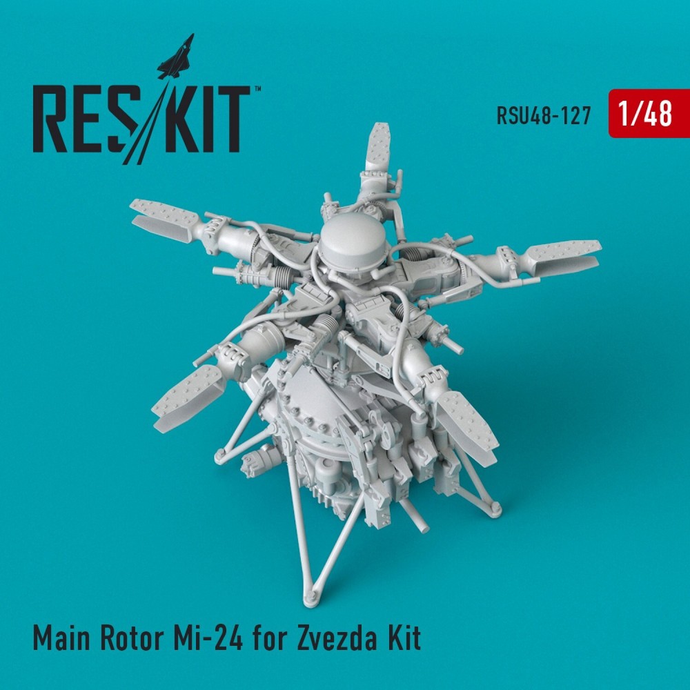 Main Rotor Mil Mi-24 1/48 Scale Zvezda Kit ResKit RSU48-0127 Model Part