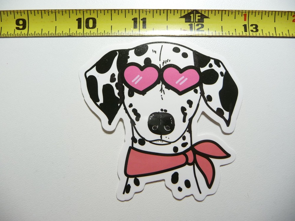 DALMATIAN SUNGLASSES PORTRAIT DECAL STICKER DOG BREED PET BEST FRIEND LAPTOP