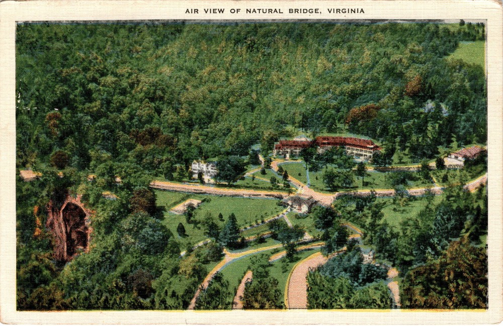 Natural Bridge, Virginia, Rockbridge County, Blue Ridge Mountains, Postcard