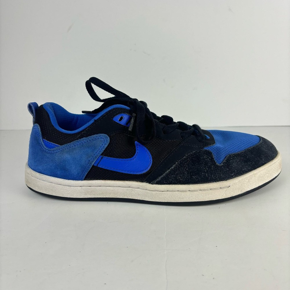 Nike Alleyoop SB Sneakers - Men's Black/Blue - Athletic Skater Streetwear Sz 8.5