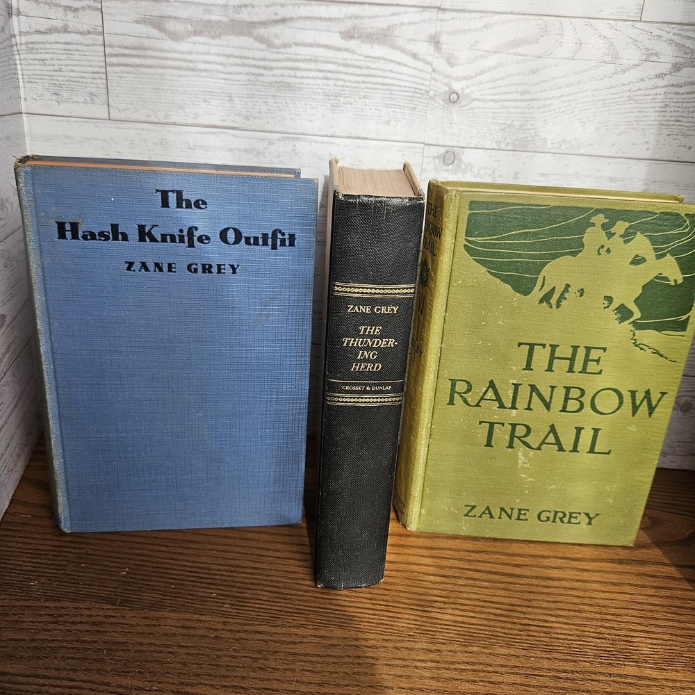 Westerns by Zane Grey Rainbow Trail The Hash Knife Outfit The Thundering Herd