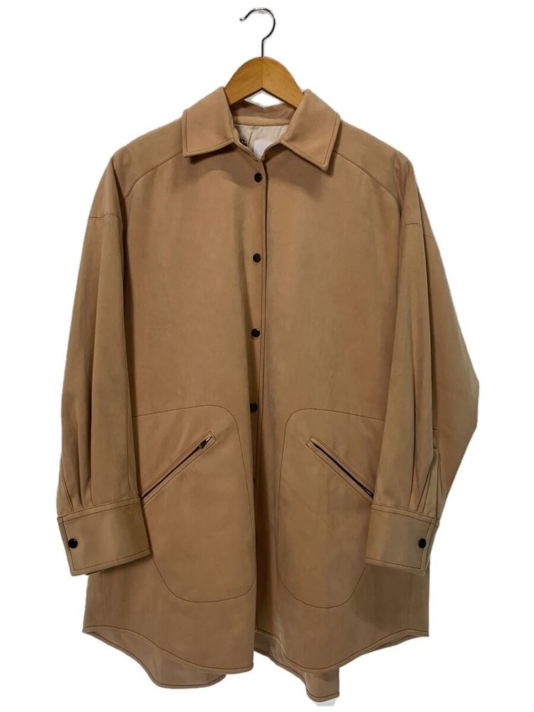 Men's Ihnn Leather Blouson Jacket in Beige Size 36 ID20P-JK04 171
