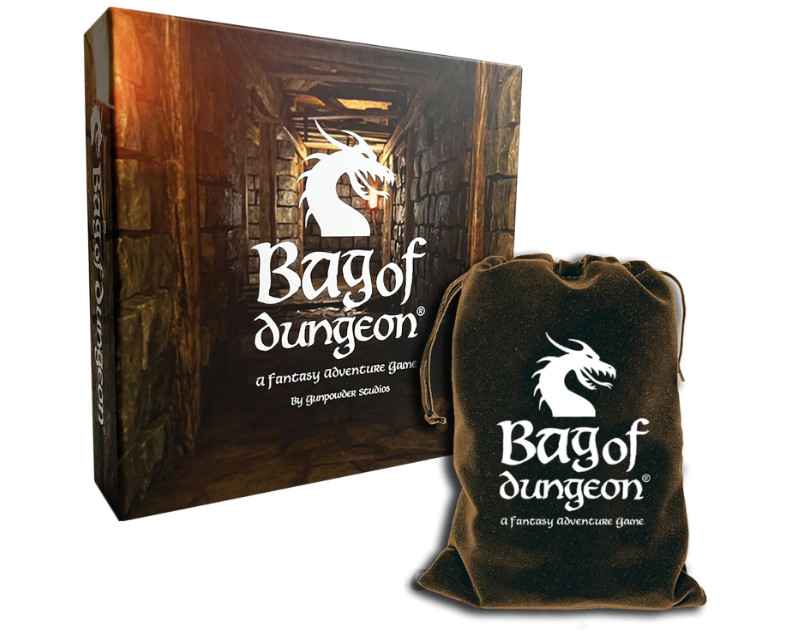 Bag of Dungeon: A Fantasy Dungeon Adventure Board Game - Kickstarter Ed 99% Comp