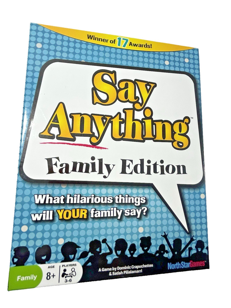 Say Anything - Family Edition Question Answer Game - Ages 8+ Award Winner!