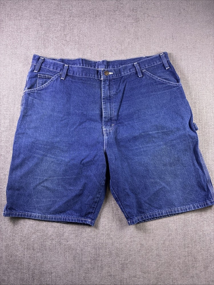 Dickies Carpenter Shorts Men’s 40 Blue Denim Work Hip Hop Grunge High Rise