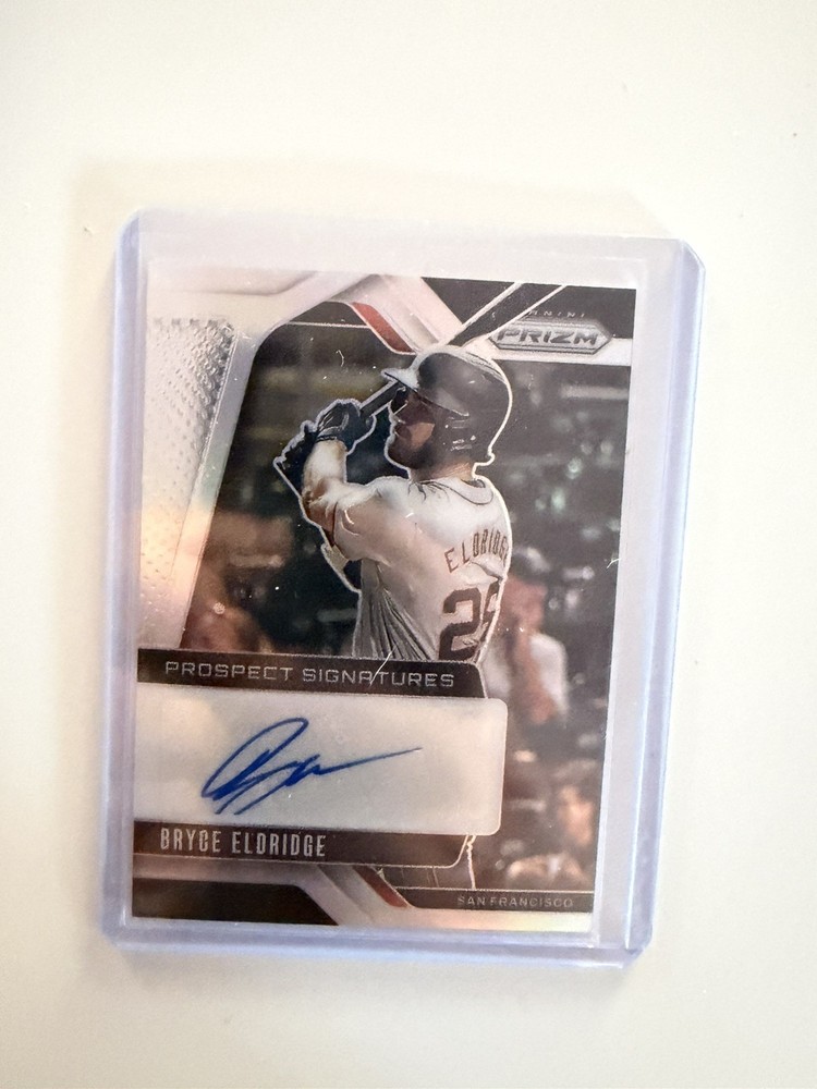 Bryce Eldridge 2025 Panini Prizm Prospect Silver Auto #PS-BE San Francisco Giant