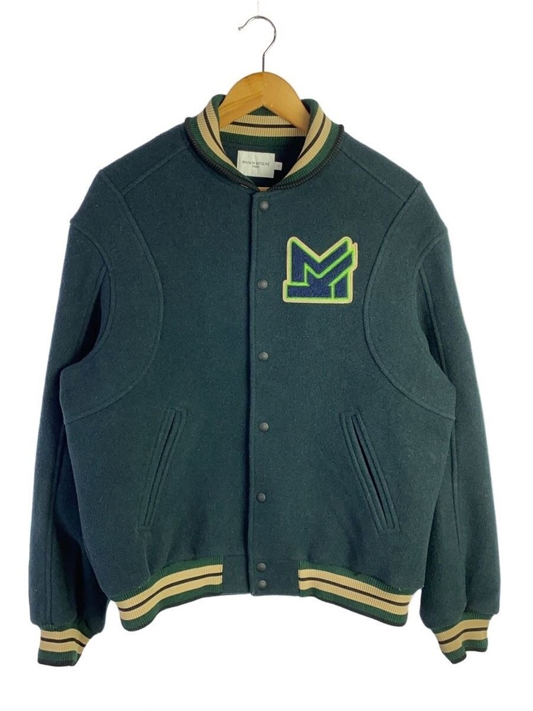 Maison Kitsune Stadium Jacket/L/Wool/Grn/Hm02281Wm0002 3496