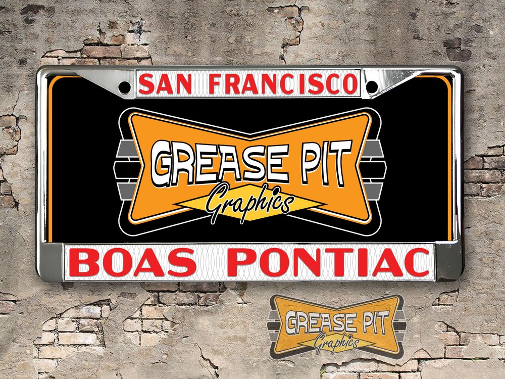 Boas Pontiac San Francisco License Plate Frame