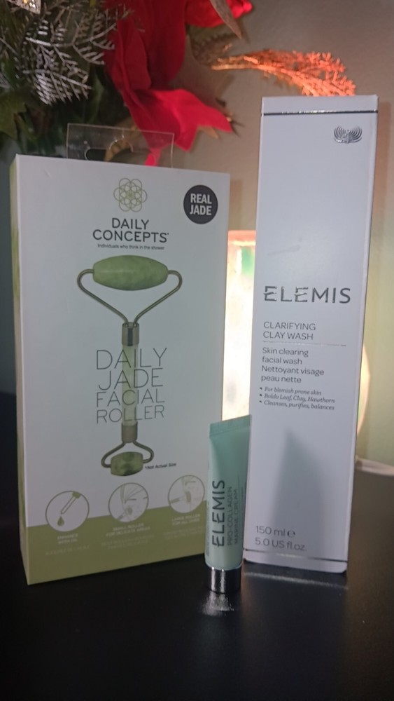 Elemis Full Size Clay Wash And Jade Roller