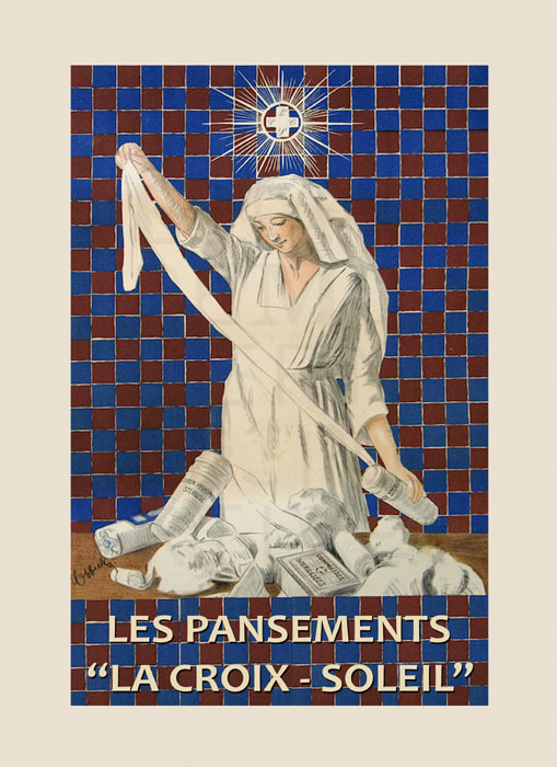 Cotton Nurse Red Cross By Cappiello Hospital French Vintage Poster Repro FREE SH
