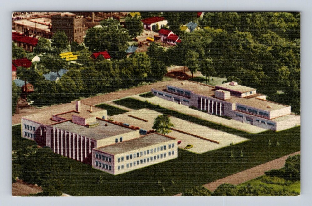 Port Huron MI-Michigan, County City Building, Antique Vintage Souvenir Postcard