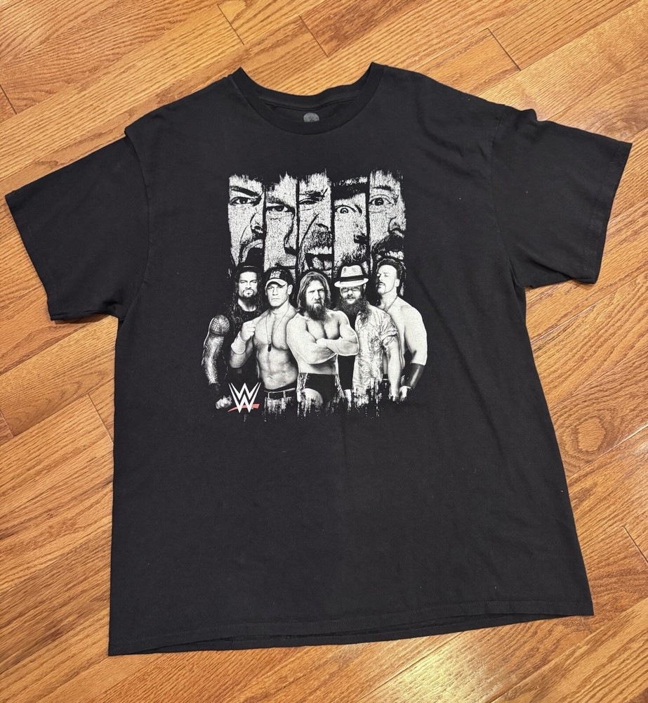 WWE Shirt Adult XL 2014 Black Short Sleeve Wrestling Men's Graphic Tee John Cena