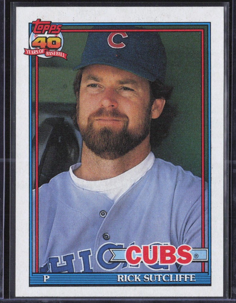 Rick Sutcliffe 1991 Topps #415 Chicago Cubs