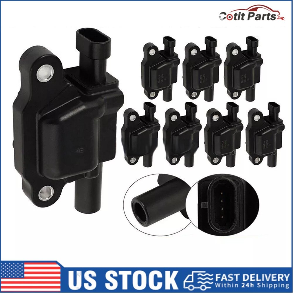 UF413 Square 8 Ignition Coils for Chevy Silverado 1500 GMC 5.3L 6.0L 6.2L C1511