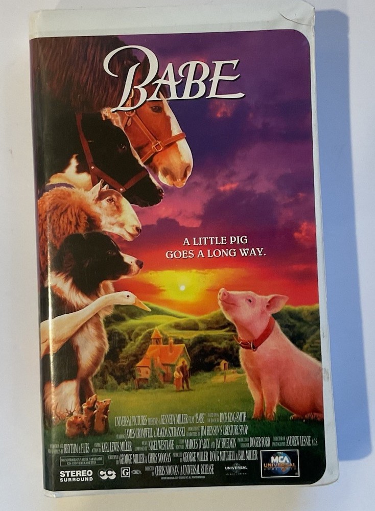 Babe - Universal Pictures - VHS 82453 - Universal Pictures - 1995 - Clamshell Ca
