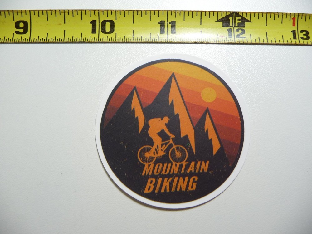 MTB MOUNTAIN BIKE SUN BANDS PEAK DECAL STICKER RIDE RIDER