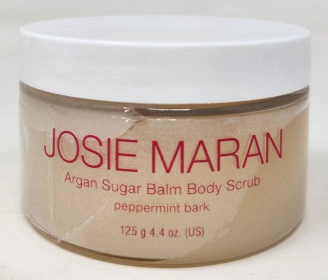 Josie Maran Argan Sugar Balm Body Scrub Peppermint Bark 4.4oz NEW