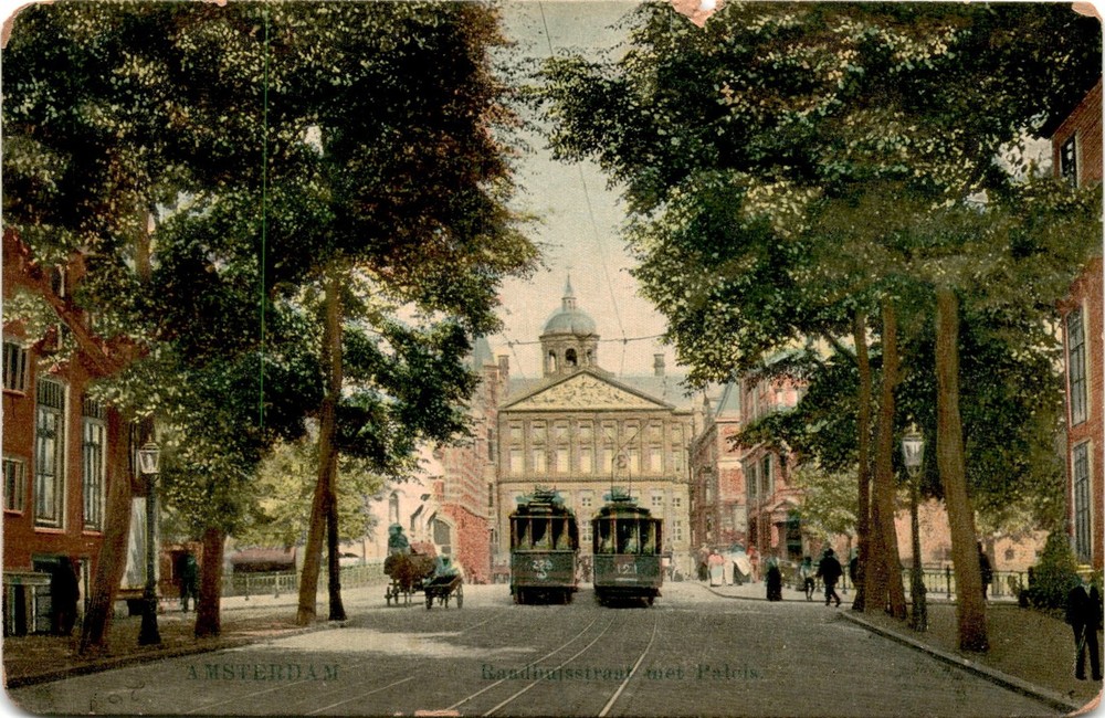 Amsterdam, Raadhuisstraat, Patris, Algemeene Postvereeniging Postcard