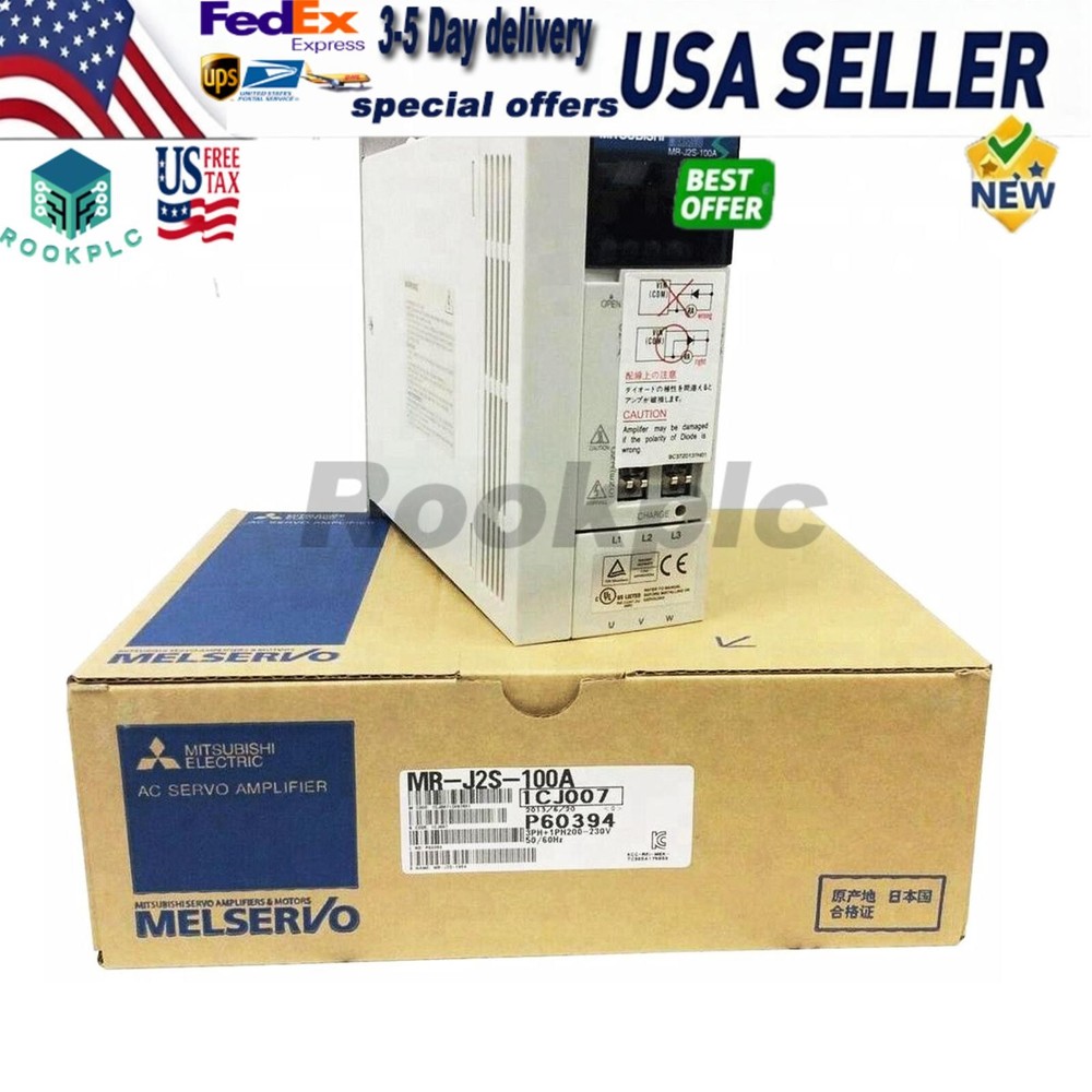 MRJ2S100A 1PC New Mitsubishi MR-J2S-100A AC Servo Drive PLC  US Free TAX