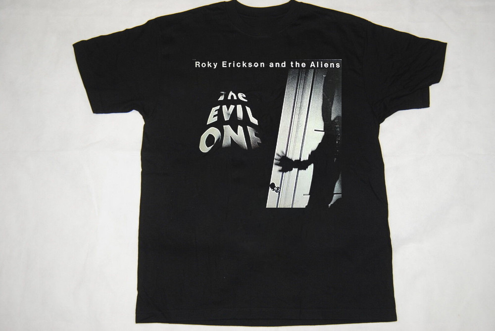 HOT Roky Erickson Black Cotton All size S-5XL Gift Fan Shirt