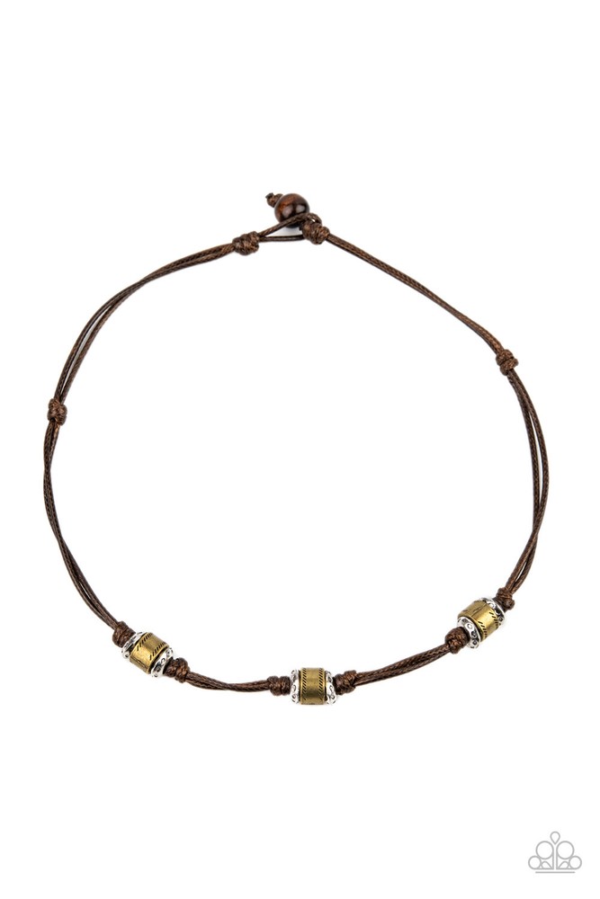 Renegade Ranger - Brown - Paparazzi Accessories Men's Necklace