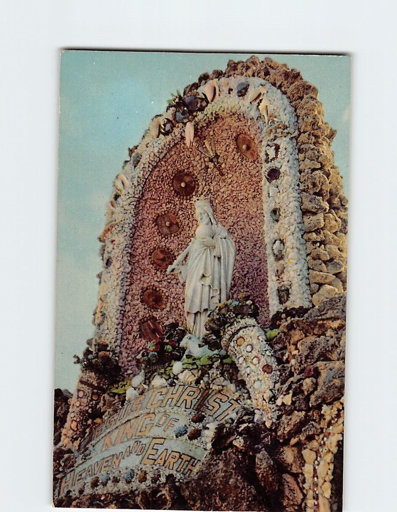 Postcard Christ The King Shrine, Dickeyville, Wisconsin