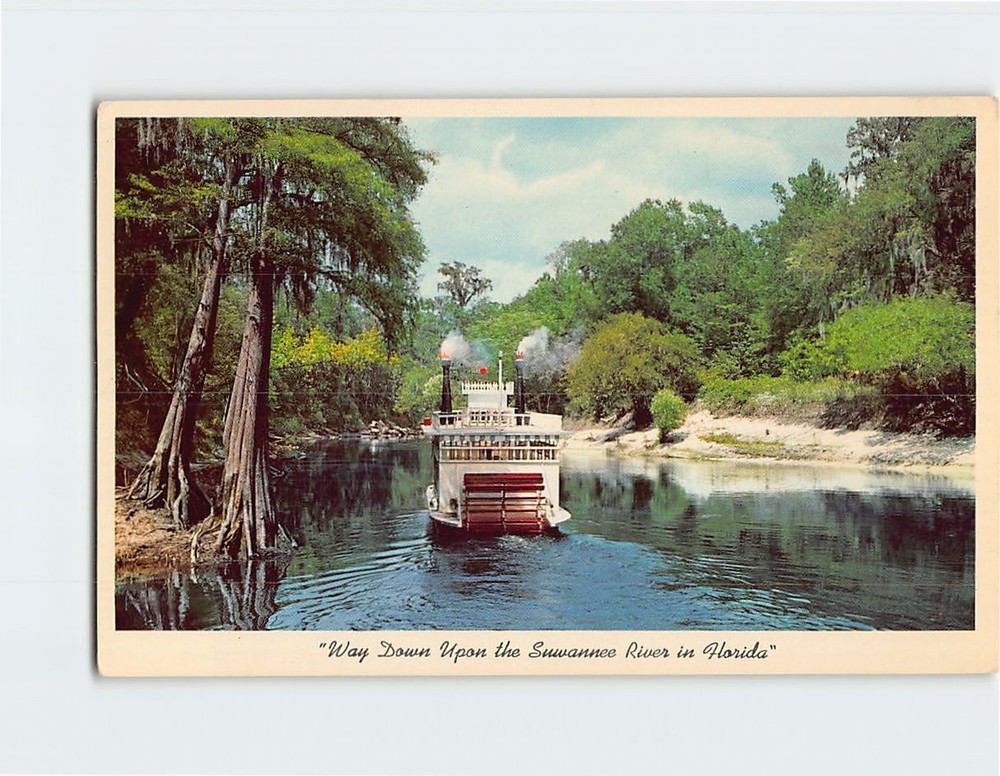 Postcard Way Down Upon the Suwannee River in Florida White Springs Florida USA