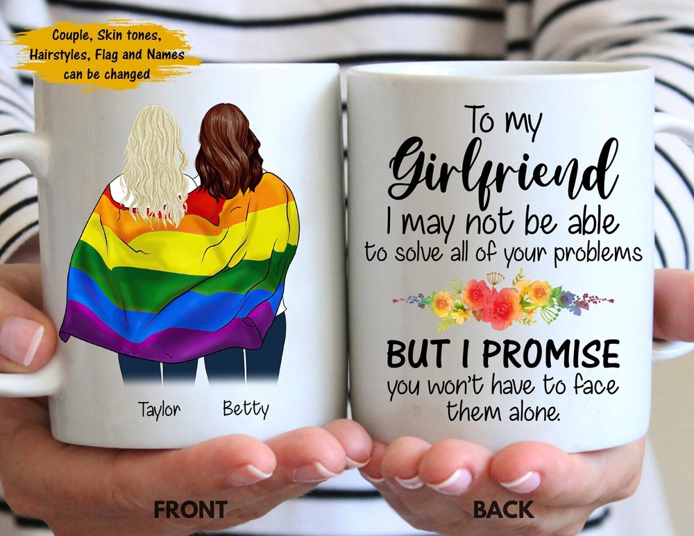 To My Girlfriend Mug Lgbt Mug Lesbian Mug Lgbtq Mug Rainbow Mug Gift For Lesbian