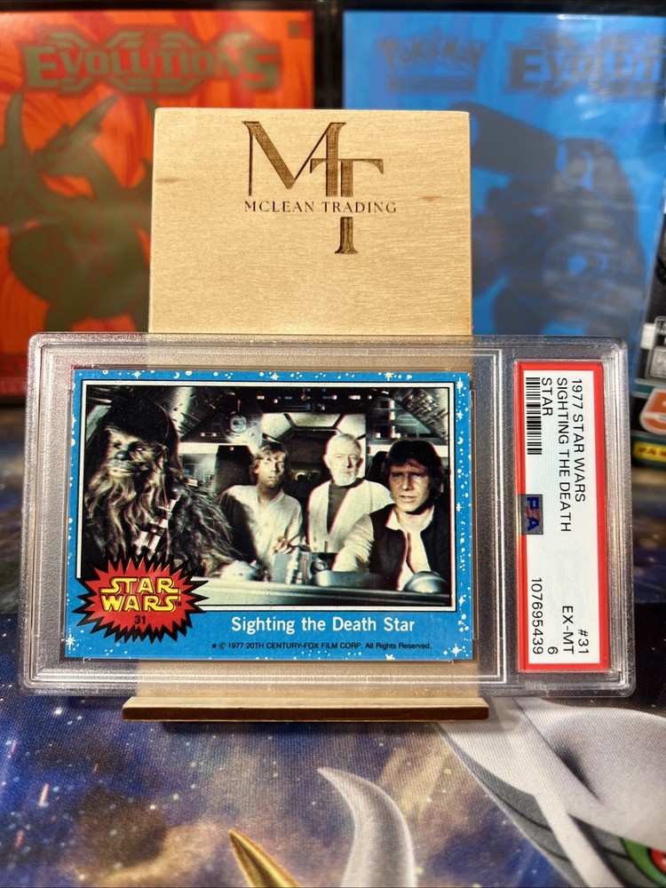 1977 Topps Star Wars Sighting The Death Star No. 31 PSA 6
