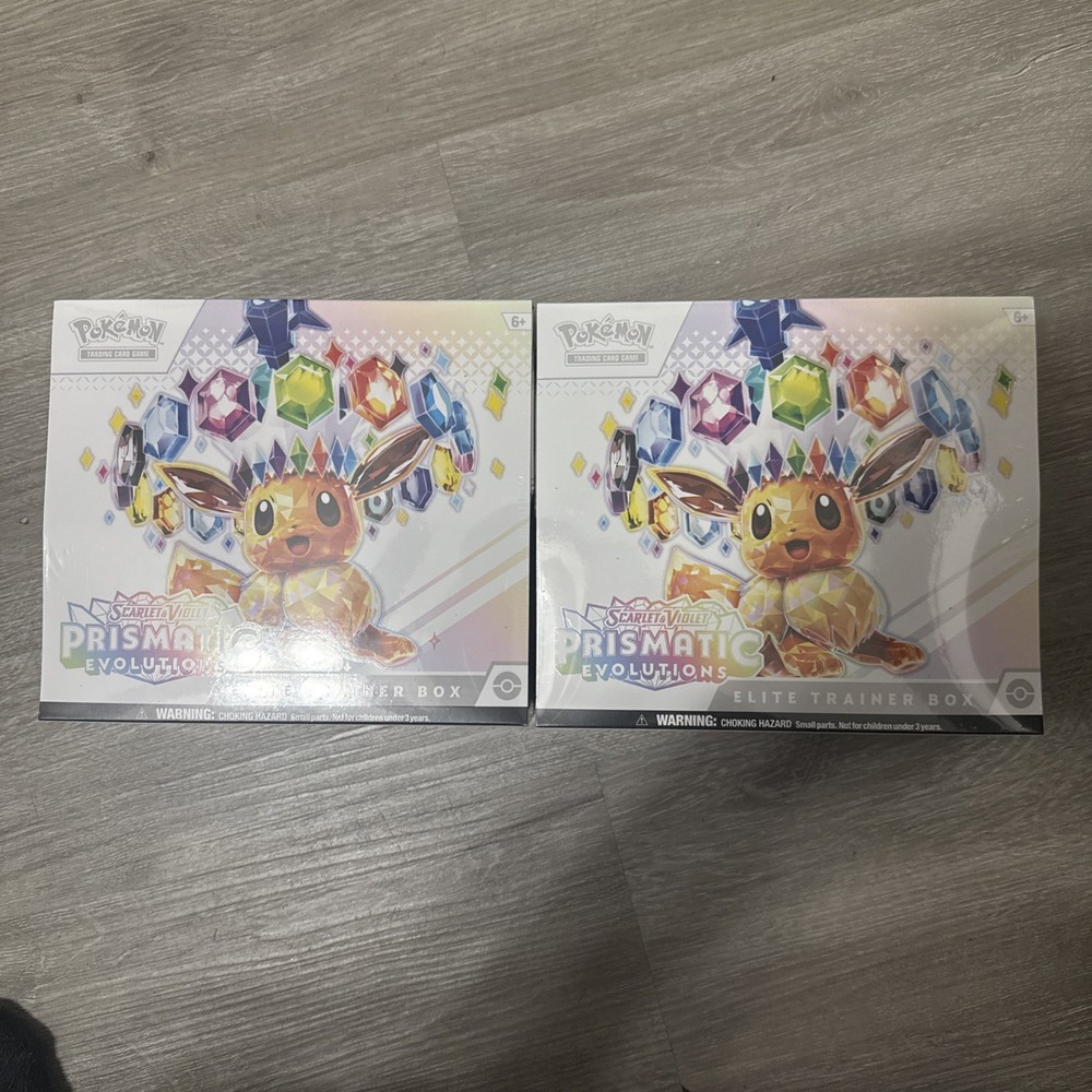 Pokémon Prismatic Evolutions ETB Lot of 2 FACTORY SEALED